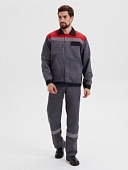 Костюм Корпус серо/красный с полукомбинезоном